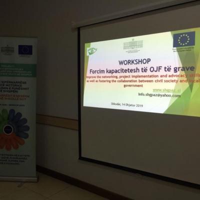 Pamje nga Workshopi - Forcim kapacitetesh të OJF të grave, Shkodër - 14 Dhjetor